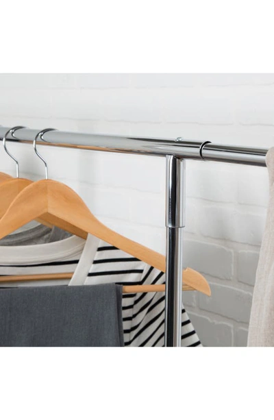 Shop Honey-can-do Rolling Garment Rack With Bottom Shelf In Chrome