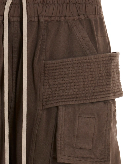 Shop Drkshdw 'creatch Cargo Cropped Drawstring' Pants In Brown