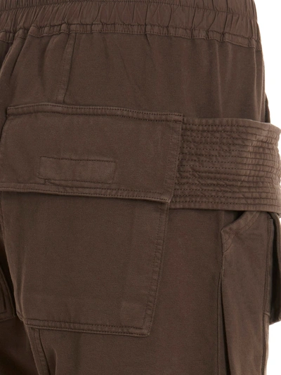 Shop Drkshdw 'creatch Cargo Cropped Drawstring' Pants In Brown