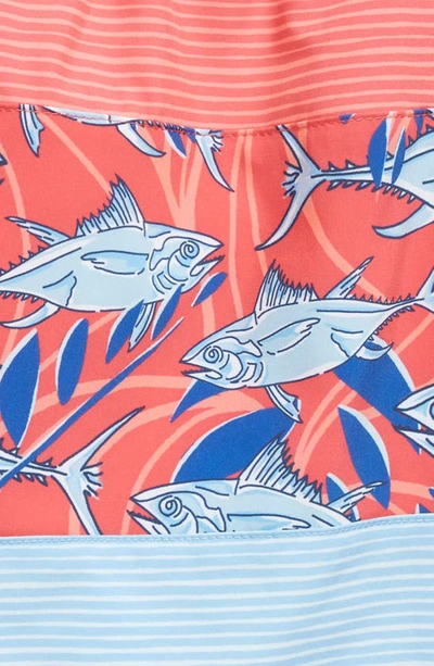 Vineyard Vines Kids' Chappy Colorblock Swim Trunks In A574 Sailo