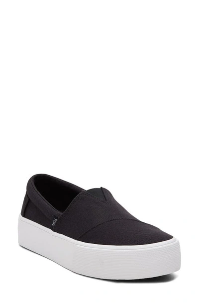 Shop Toms Alpargata Fenix Platform Sneaker In Black