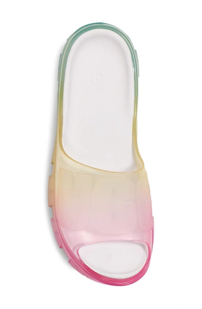 Shop Ugg Jella Watercolors Clear Slide In Rainbow Blend