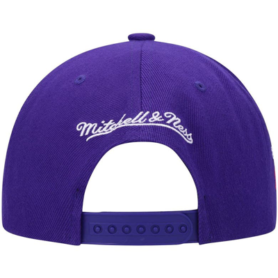 Shop Mitchell & Ness Purple Los Angeles Lakers All Love Snapback Hat