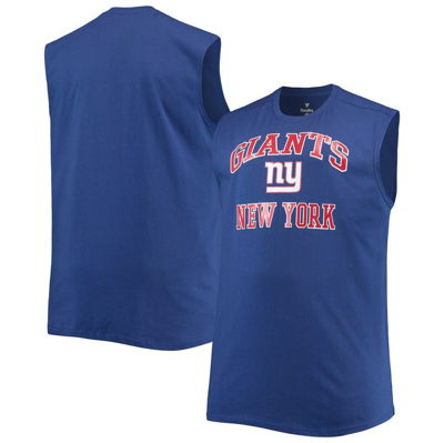 Shop Profile Royal New York Giants Big & Tall Muscle Tank Top
