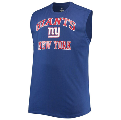 Shop Profile Royal New York Giants Big & Tall Muscle Tank Top