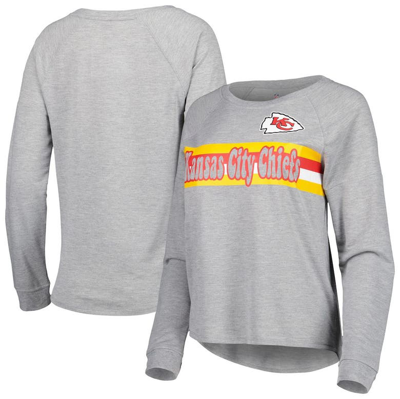 : Outerstuff Kansas City Chiefs Junior Girls Team Color Block  Long Sleeve Raglan Shirt : Sports & Outdoors