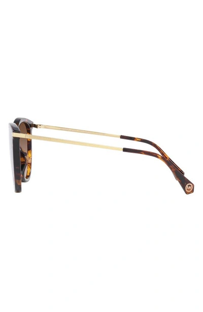 Michael Kors Dupont 58mm Gradient Cat Eye Sunglasses In Dk Tort