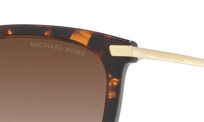 Shop Michael Kors Dupont 58mm Gradient Cat Eye Sunglasses In Dk Tort