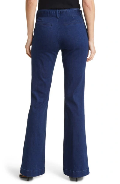Shop Frame Le Belted High Waist Flare Trouser Jeans In Kettering Clean