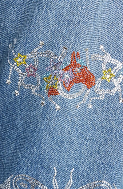 Collina Strada X Levi's® Star Capsule Rhinestone 501® Straight Leg Jeans In Rhinestone Tattoos