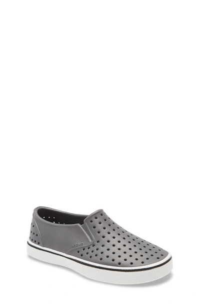 Native Shoes Miles Slip-on Sneaker In Dblgry/shlwht