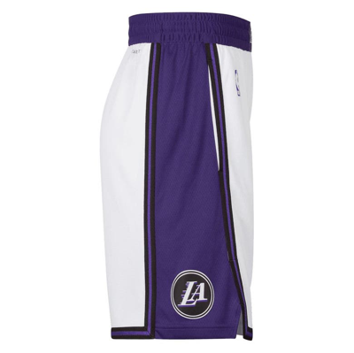 Los Angeles Lakers Nike 2019/20 Statement Edition Swingman Shorts - Purple