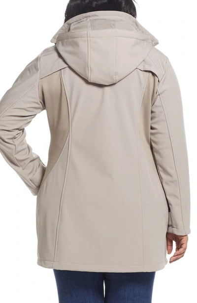 Gallery Soft Shell Water Resistant Jacket In Peeble