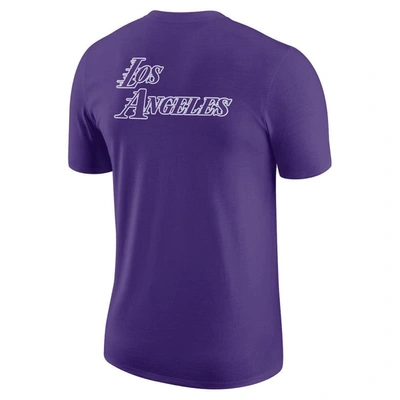 Shop Nike Purple Los Angeles Lakers 2022/23 City Edition Courtside Max90 Backer Relaxed Fit T-shirt