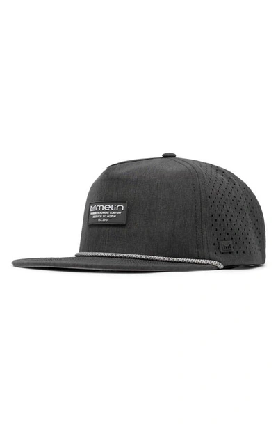 Shop Melin Coronado Brick Hydro Performance Snapback Hat In Heather Charcoal