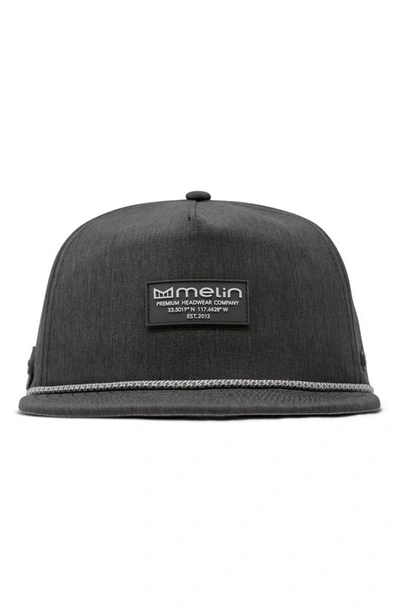 Melin Hydro Coronado Snapback Baseball Cap In Heather Charcoal