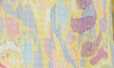 Shop Ramy Brook Evie Print Tie Front Peplum Blouse In Sun Kiss Ikat Flower Print