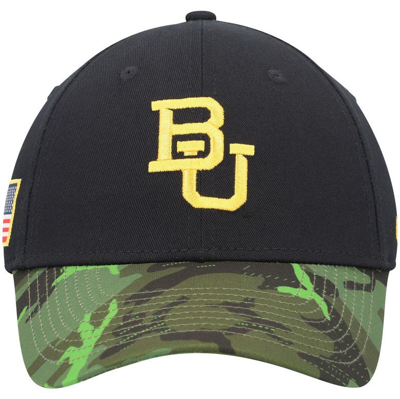 Shop Nike Black/camo Baylor Bears Veterans Day 2tone Legacy91 Adjustable Hat