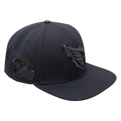 Shop Pro Standard Arizona Cardinals Triple Black Snapback Hat