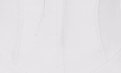 House Of Cb Carlotta Corset Bodice Cotton Blend Cocktail Dress In White