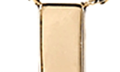 Shop Lana Petite Malibu Tag Lariat Necklace In Yellow Gold