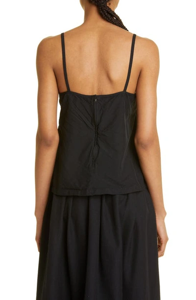 Shop Comme Des Garçons Comme Des Garçons Garment Dyed Oxford Cloth Camisole In Black