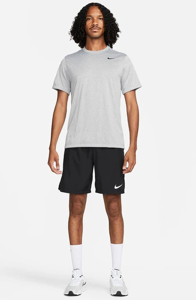 Shop Nike Dri-fit Legend T-shirt In Tumbled Grey/ Silver