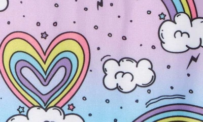Boardies Kids' Rainbows Ruffle One-piece Swimsuit In Multi