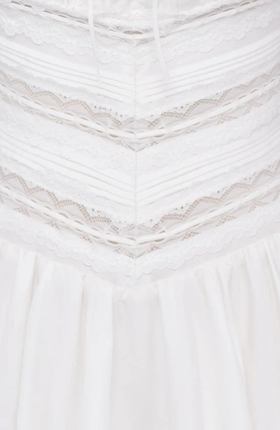 House Of Cb Lace Trim Minidress In White