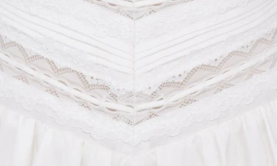 House Of Cb Lace Trim Minidress In White