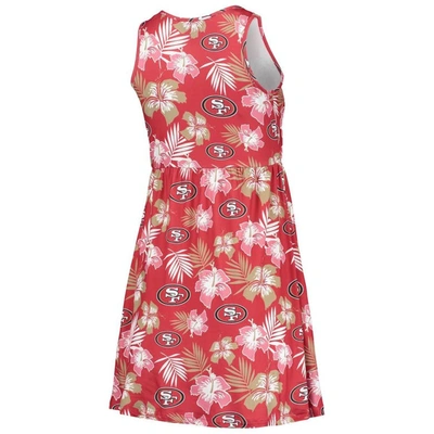 Shop Foco Scarlet San Francisco 49ers Floral Sundress