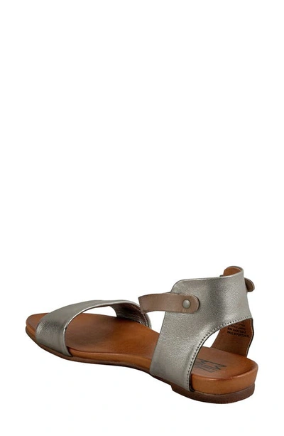 Miz Mooz Alanis Flat Sandal In Pewter
