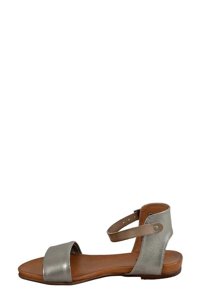 Shop Miz Mooz Alanis Flat Sandal In Pewter