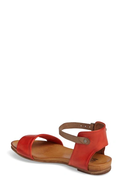 Shop Miz Mooz Alanis Flat Sandal In Scarlet