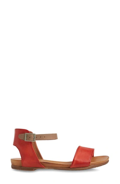 Shop Miz Mooz Alanis Flat Sandal In Scarlet