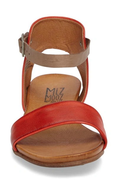 Shop Miz Mooz Alanis Flat Sandal In Scarlet