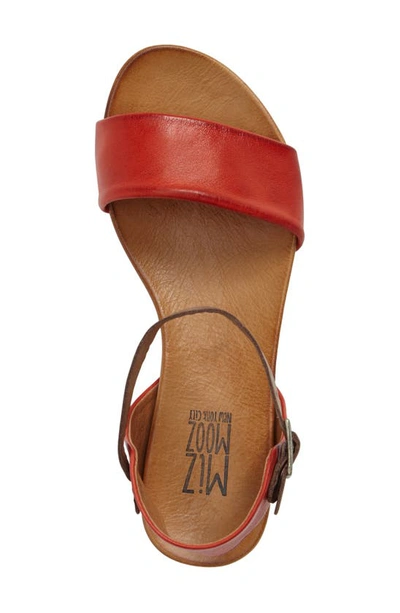 Shop Miz Mooz Alanis Flat Sandal In Scarlet