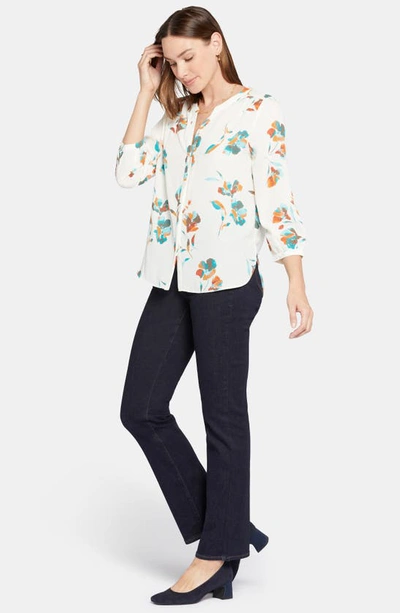 Shop Nydj Pintuck Blouse In Dream Lily