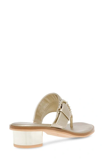 Shop Anne Klein Thessy Sandal In Platinum