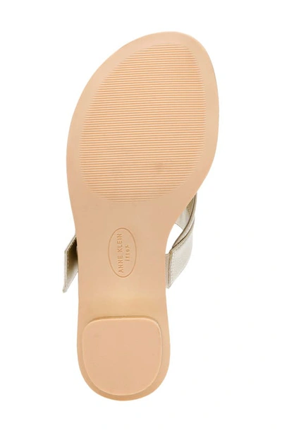 Shop Anne Klein Thessy Sandal In Platinum