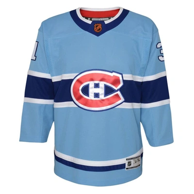 Shop Outerstuff Youth Carey Price Light Blue Montreal Canadiens Special Edition 2.0 Premier Player Jersey