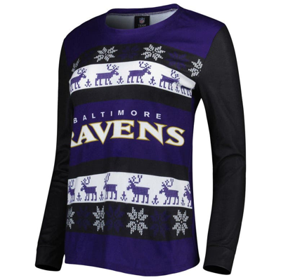 Shop Foco Purple Baltimore Ravens Holiday Ugly Pajama Set