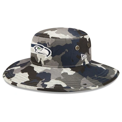 Shop New Era Camo Seattle Seahawks 2022 Nfl Training Camp Official Panama Bucket Hat