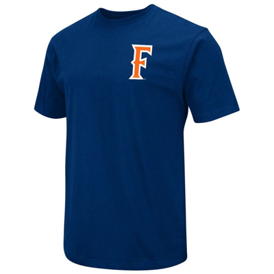 Shop Colosseum Navy Cal State Fullerton Titans Baseball On-deck 2-hit T-shirt