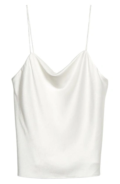 Shop Alice And Olivia Harmony Satin Camisole In Off White