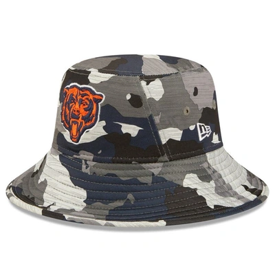 Shop New Era Camo Chicago Bears 2022 Nfl Training Camp Official Mascot Bucket Hat
