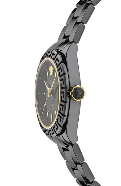 Shop Versace Dv One Ceramic Bracelet Watch, 40mm In Black Ceramic