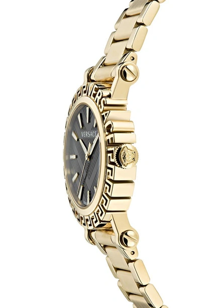 Shop Versace Greca Glam Bracelet Watch, 40mm In Ip Yellow Gold