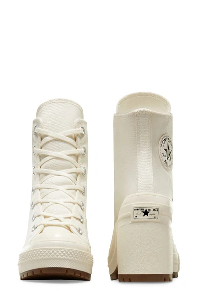 Shop Converse Chuck 70 De Luxe Block Heel Sneaker In Egret/ Egret/ Egret