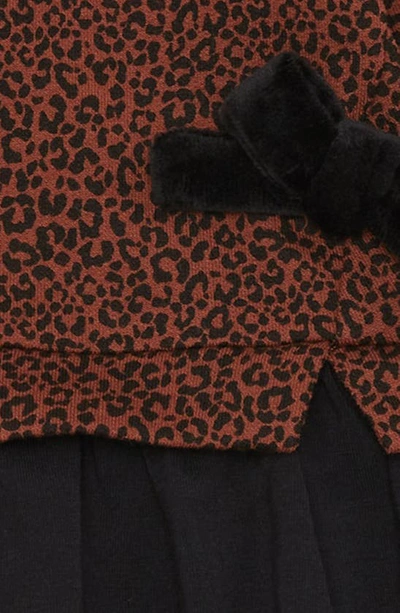 Shop Splendid Flounce Dress & Bloomers Set In Cinnamon Leopard